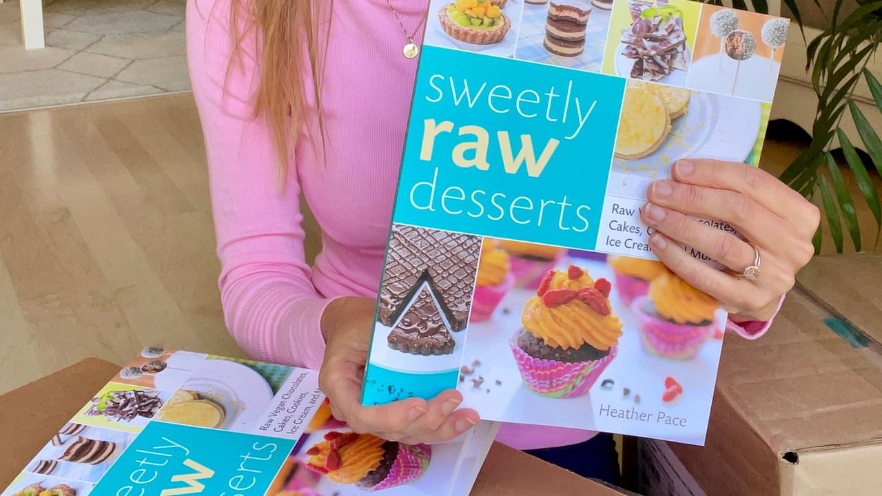 Sweet Raw Desserts book by Chef Heather Pace