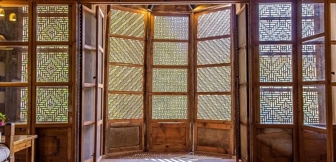 Room entrance in Royal Suite at Shigar Fort Residence