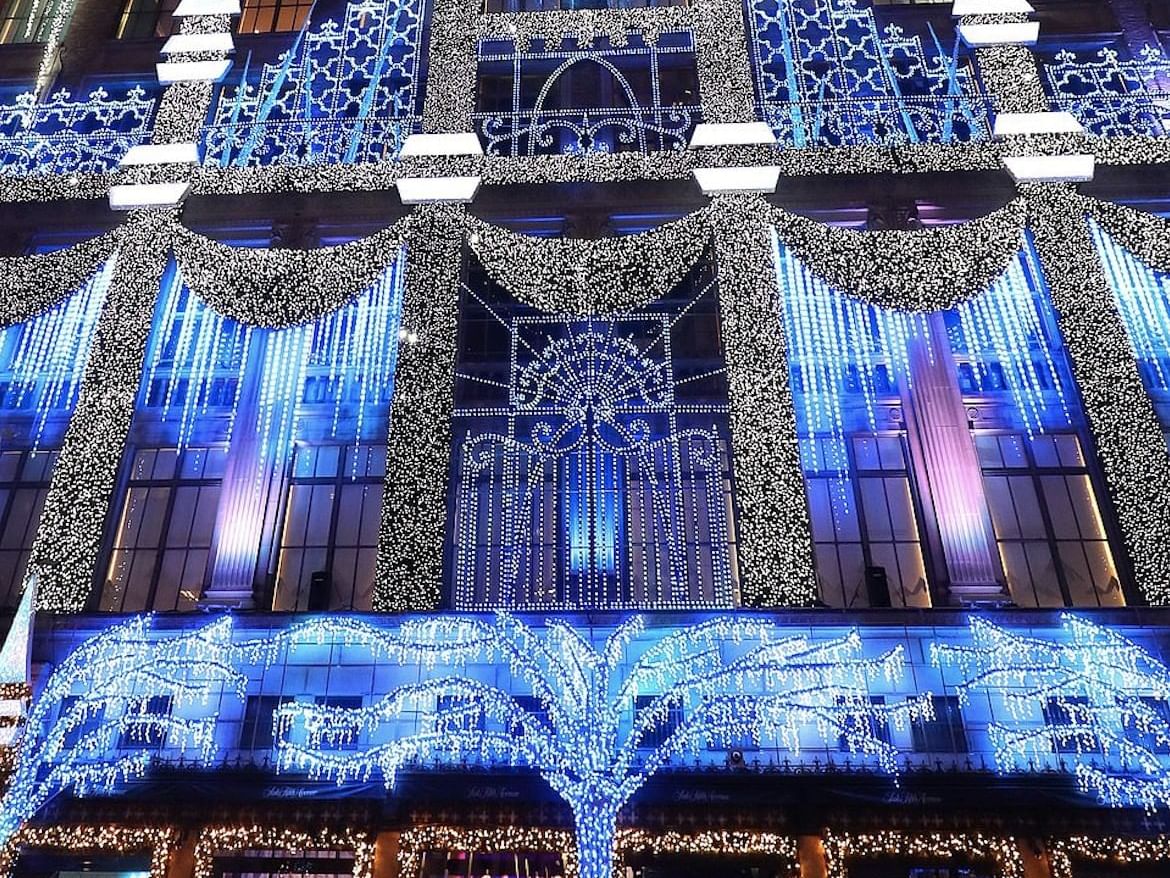 NYC holiday season decoration at Dream Hotel.