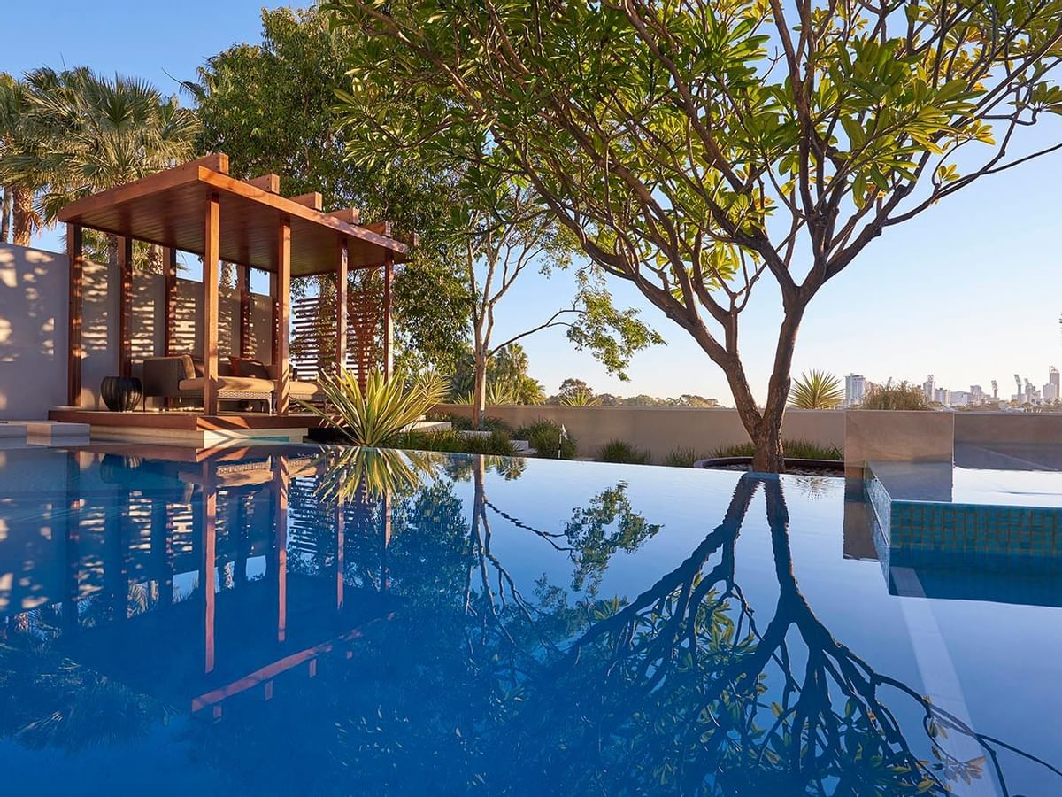 Swimming Pool with lounge in Mansions at Crown Hotel Perth