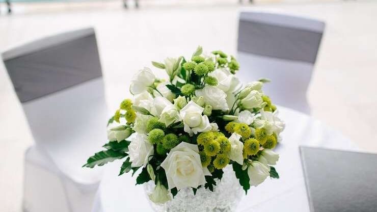 Flower bouquet at Pullman Port Douglas sea temple resort and spa