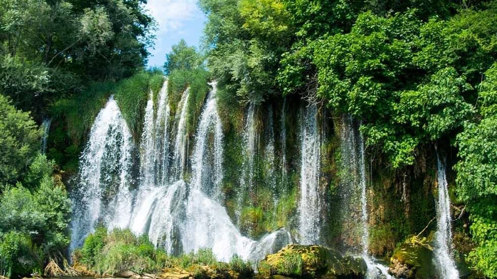 Beautiful waterfall in National Park Krka, Falkensteiner Hotels