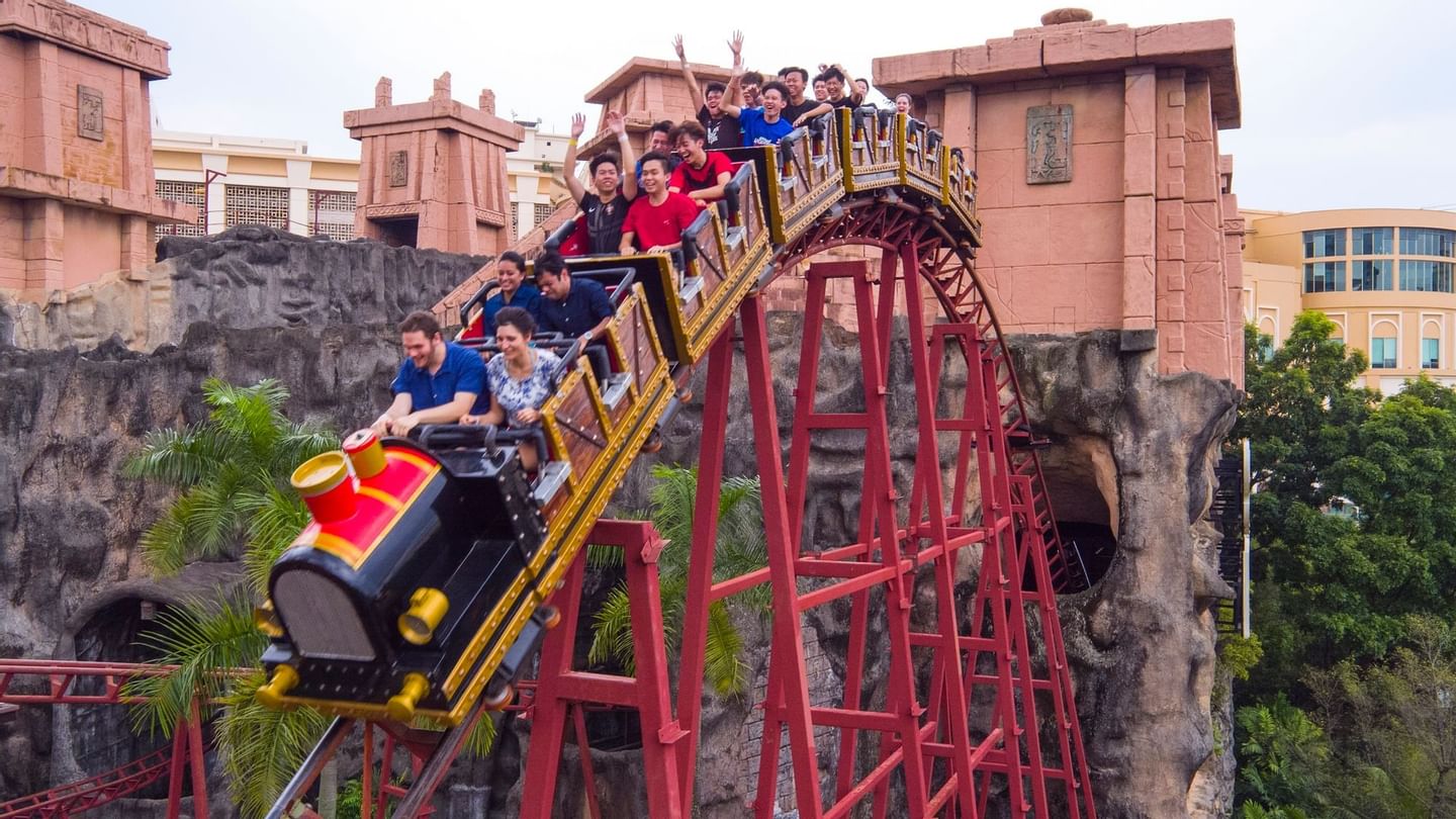Roller Coaster ride at Sunway Lagoon near Sunway Lagoon Hotel