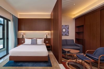 Bedroom of Studio Suite at Tribeca Serviced Suites