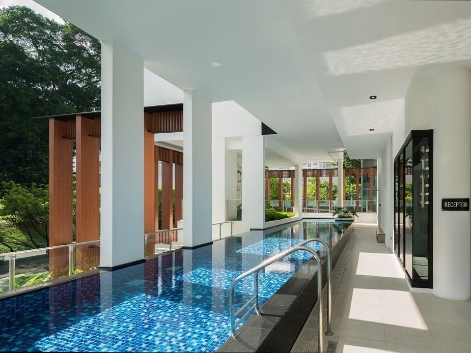 Pool area with Garden View at Momentus Novena