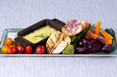 Close up of a dish served at Stein Eriksen Lodge