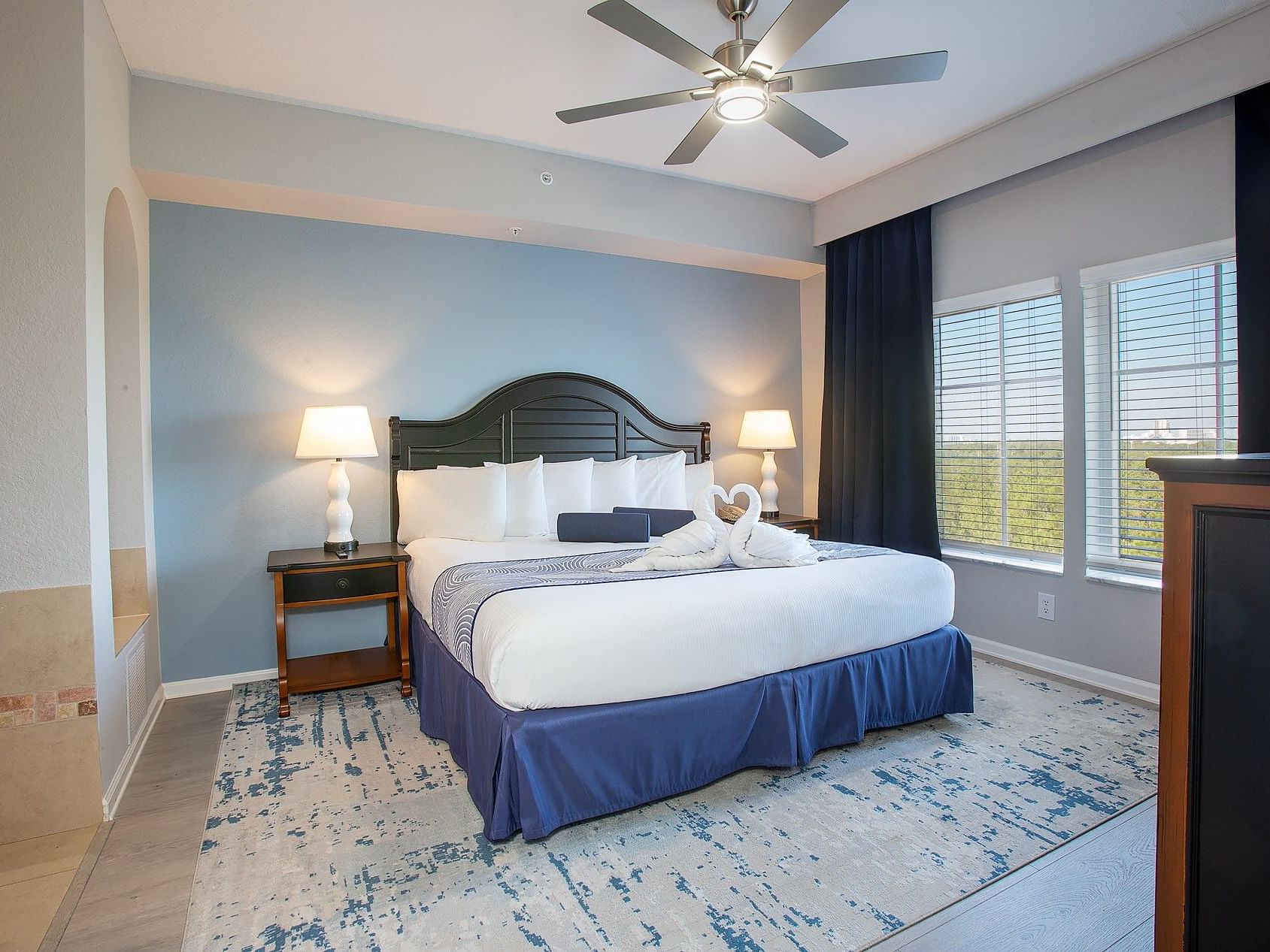 Master Bedroom with king-sized bed