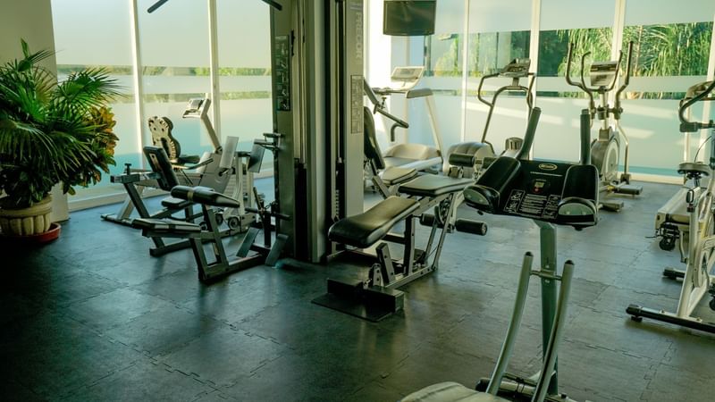Gym equipment used in gamma Xalapa Nubara of Gamma Hotels