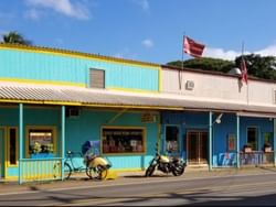 Parked bicycles by Haleiwa Town near Stay Hotel Waikiki