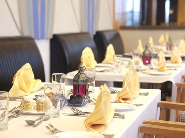 Tables at Warwick Hotel Jeddah