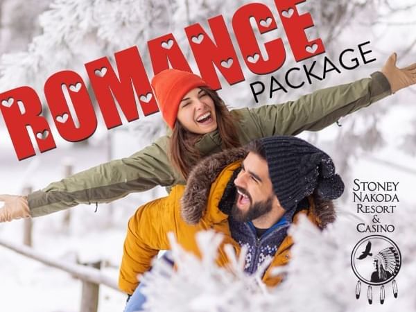 Romance package poster used at Stoney Nakoda Resort & Casino