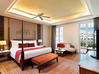 Merchant bedroom with a king bed & a TV at The Danna Langkawi