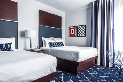 Bedroom Deluxe room 2 queen beds at Albion Miami Beach