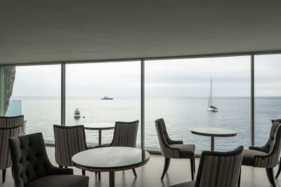 Event room setup with sea view at Sublimis Boutique Hotel Camogli