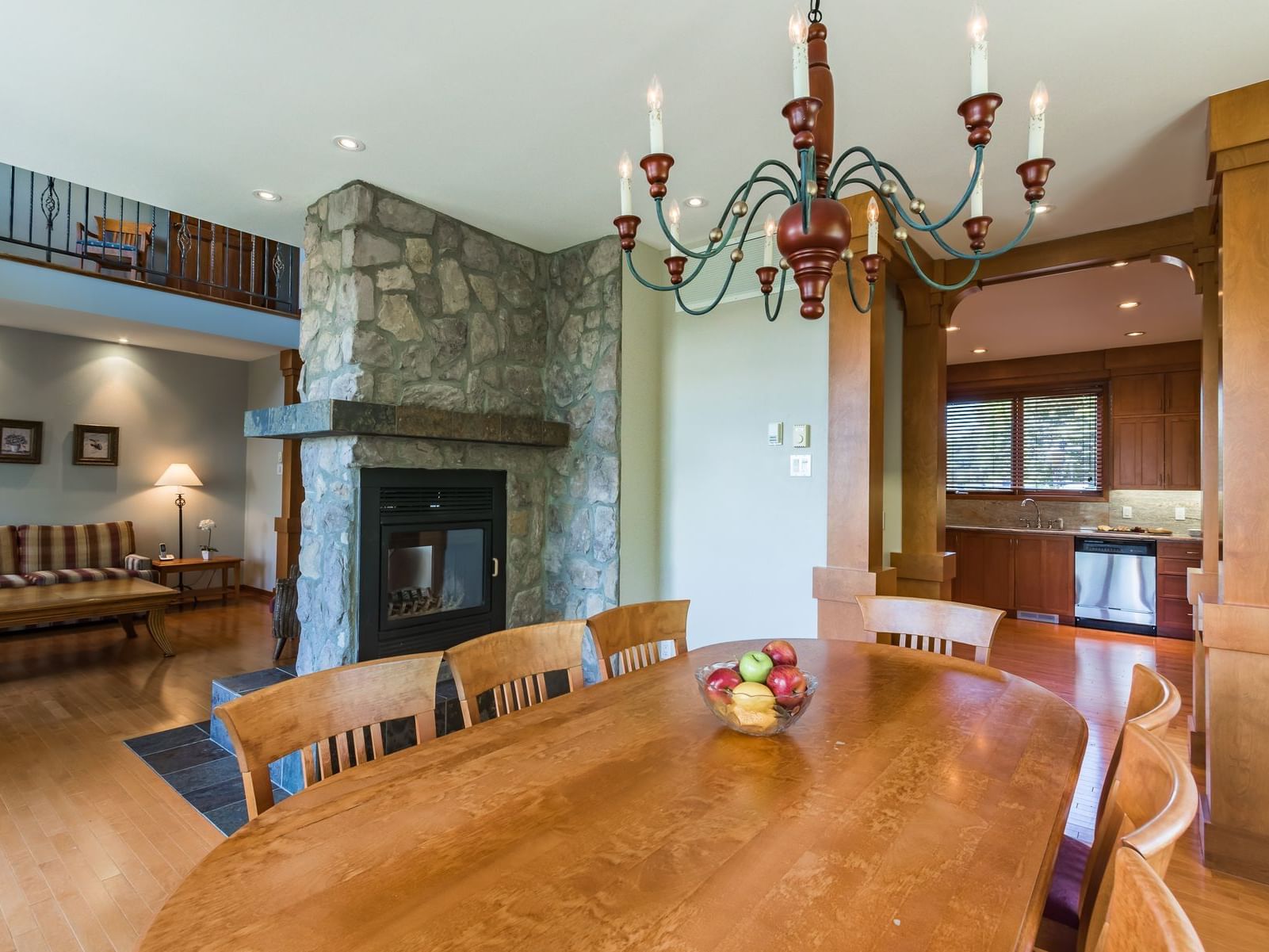 Dining room in Presidential Chalet at Mont Gabriel Resort & Spa