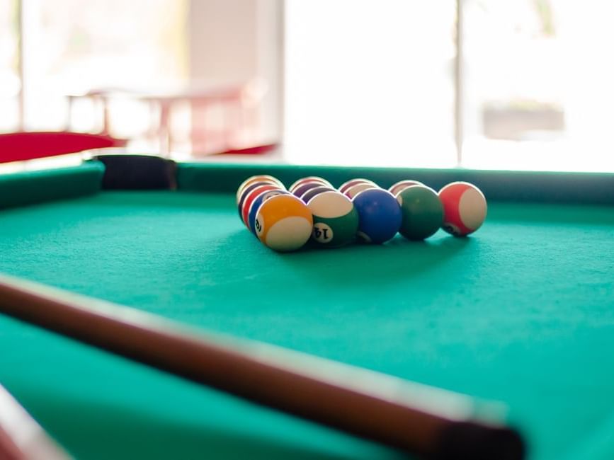 A pool table in the Game area at Hotel Villa Varadero