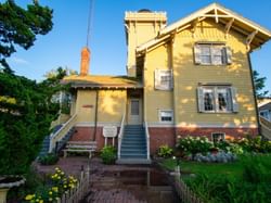 The exterior of Hereford Inlet Lighthouse near ICONA Windrift