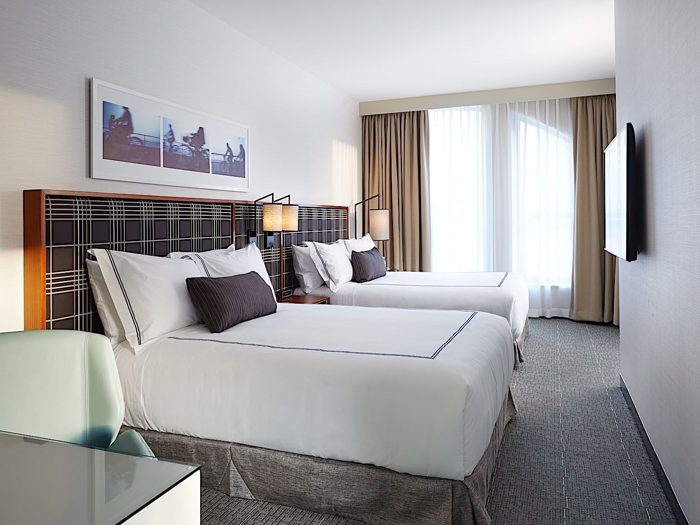 Interior of Double Queen Room at The Godfrey Boston Hotel