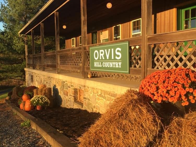 building that says orvis hill country