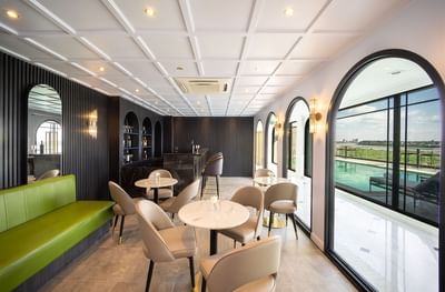 Comfy lounge & dining area by the Bar counter at Eastin Vientiane Laos