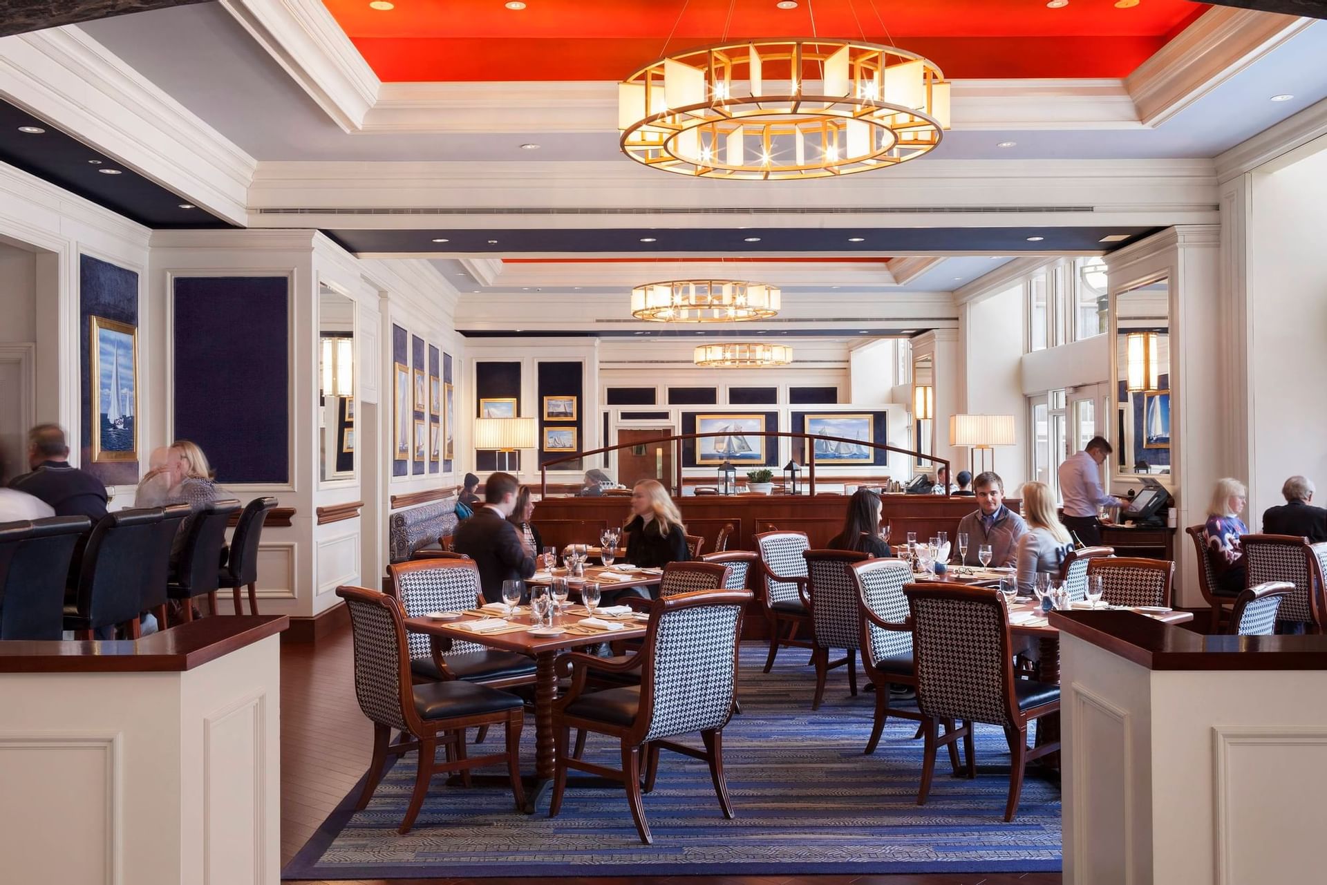 Photo of the interior of Rowes Wharf Sea Grille