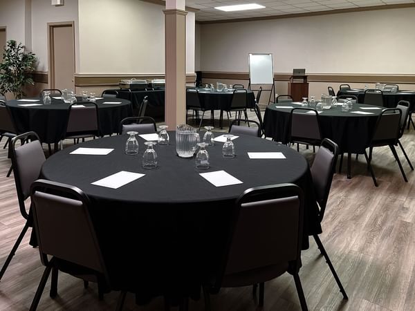 Meeting venue with chairs and tables