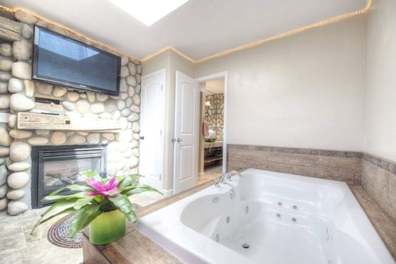 The Jacuzzi tub in Island Retreat Room at Inn at Avila Beach