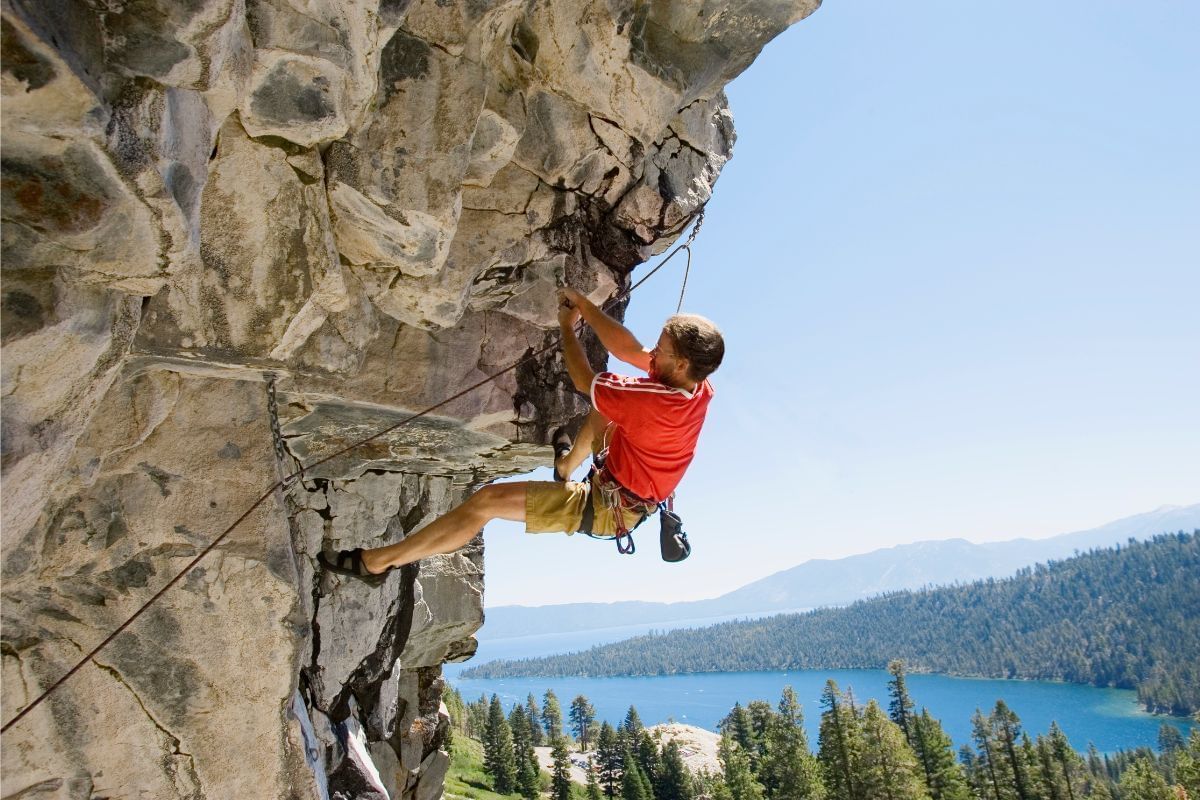 Rock climbing  Granlibakken Tahoe