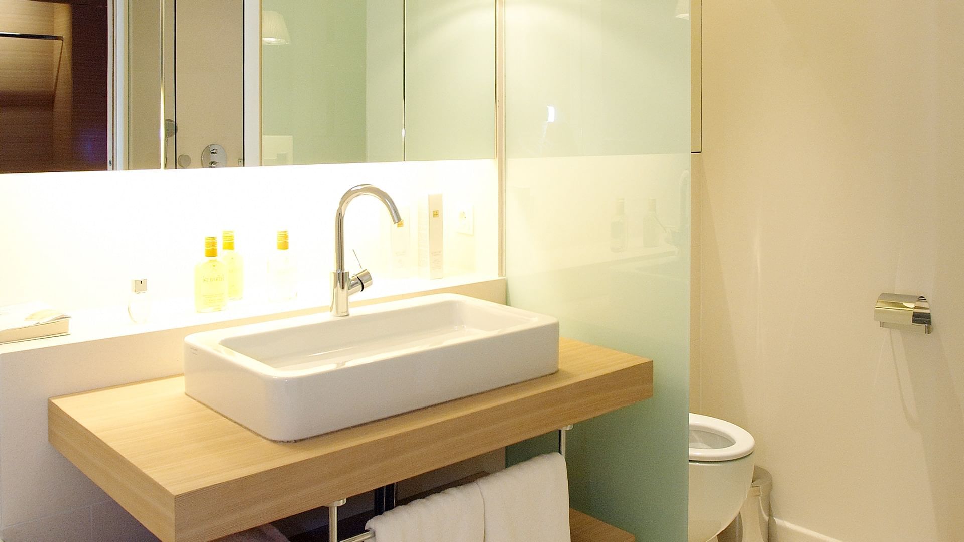 Bathroom vanity in Residence Superior at Falkensteiner Hotels