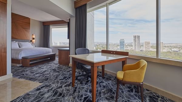 Desk by the window in Master Suite at Grand Fiesta Americana