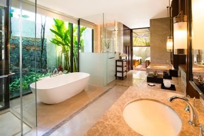 Bathroom off the princess beach villa at The Danna Langkawi