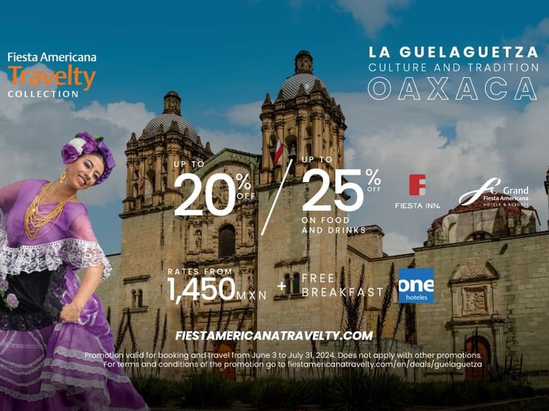 Save up to 20% to 25% off poster used at Grand Fiesta Americana