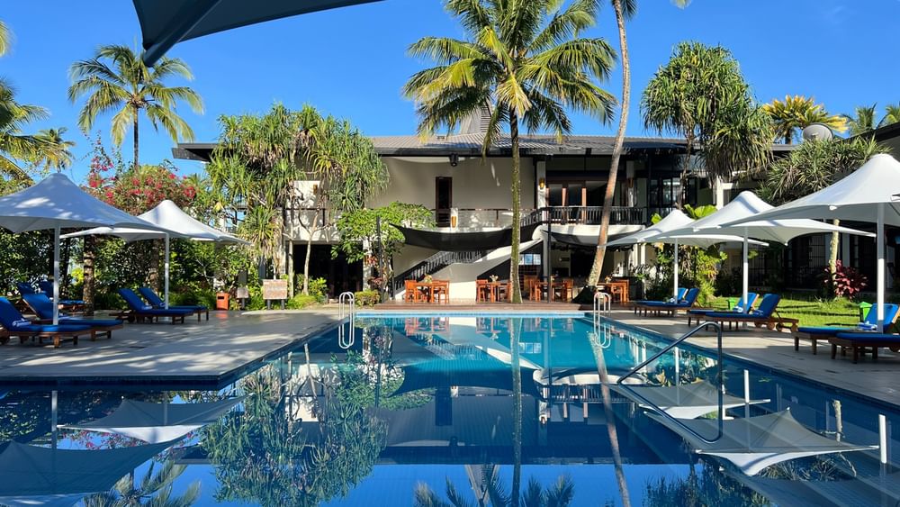 Adult Only Pool & Bar at Warwick Fiji Resort and Spa, Korolevu.