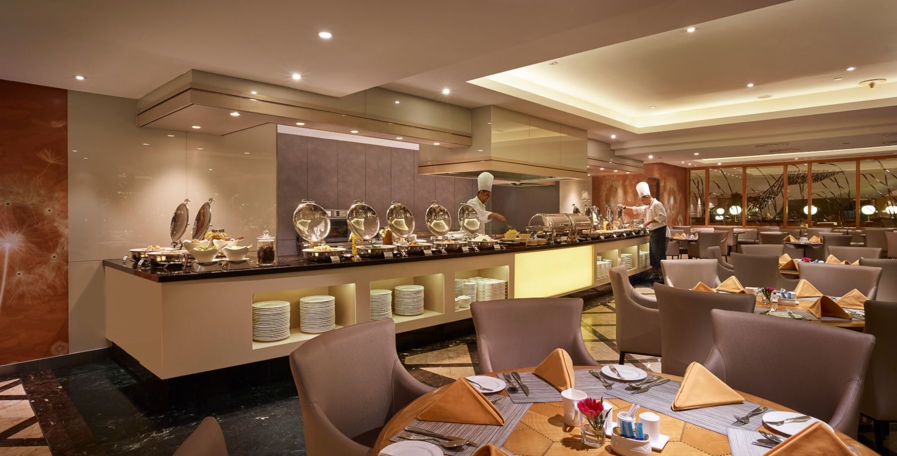 Buffet dining set-up in Coffee House at Sunway Putra Hotel