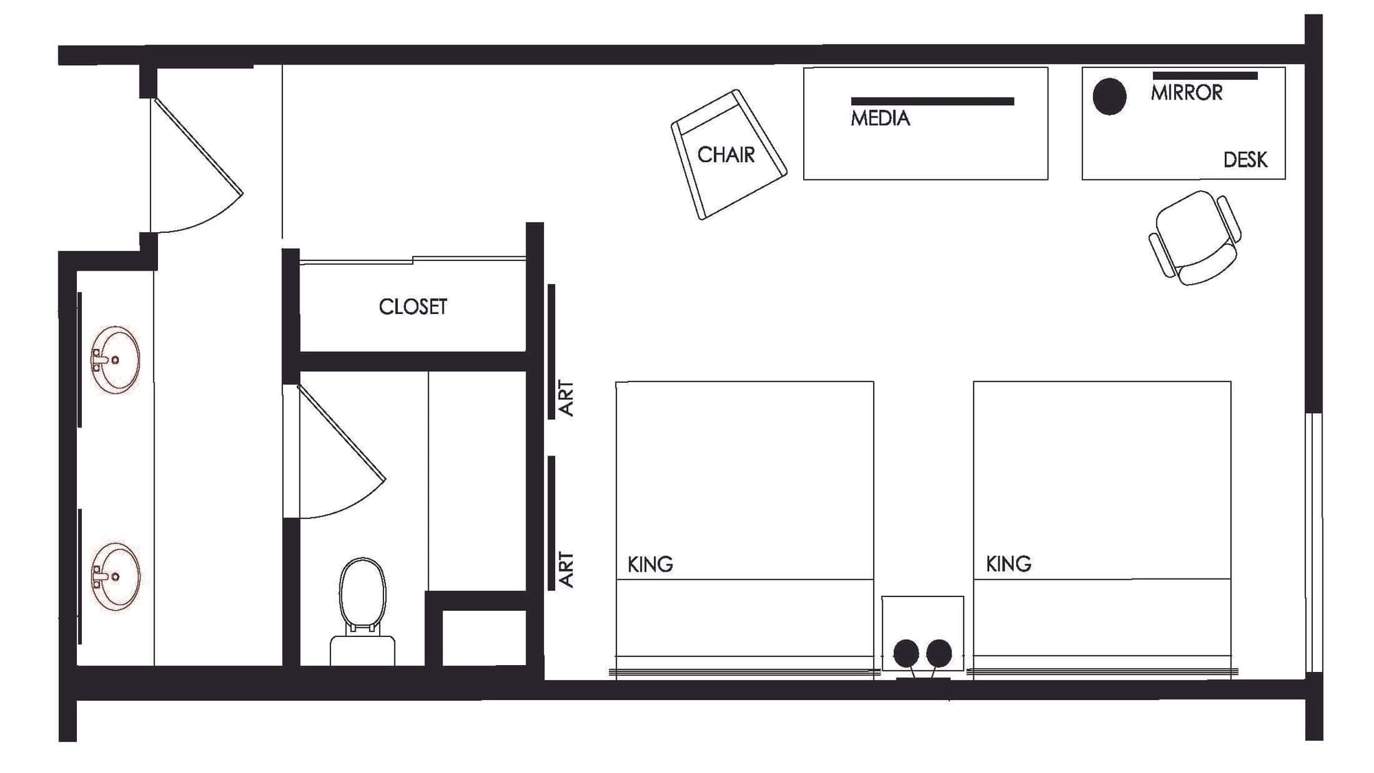 Executive Two King Beds The Anaheim Hotel
