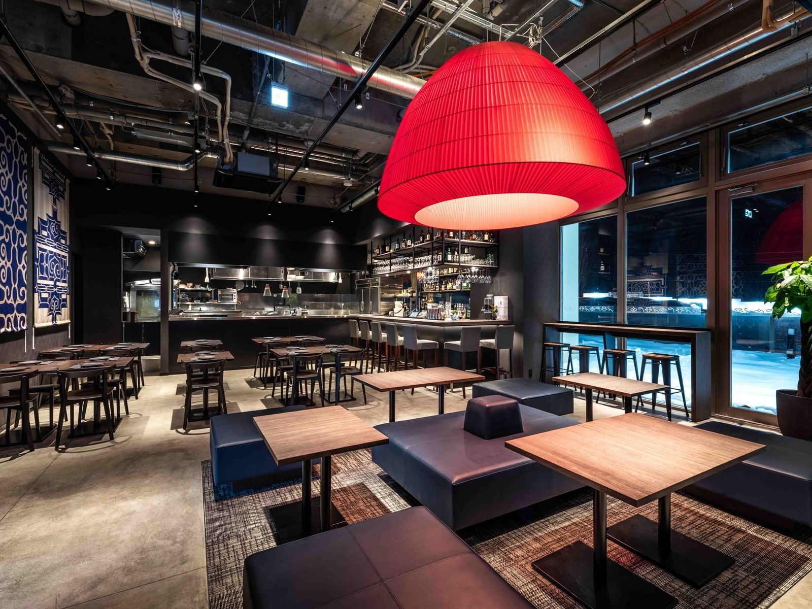 The dining area of Temporada Tapas Bar at Chatrium Niseko Japan