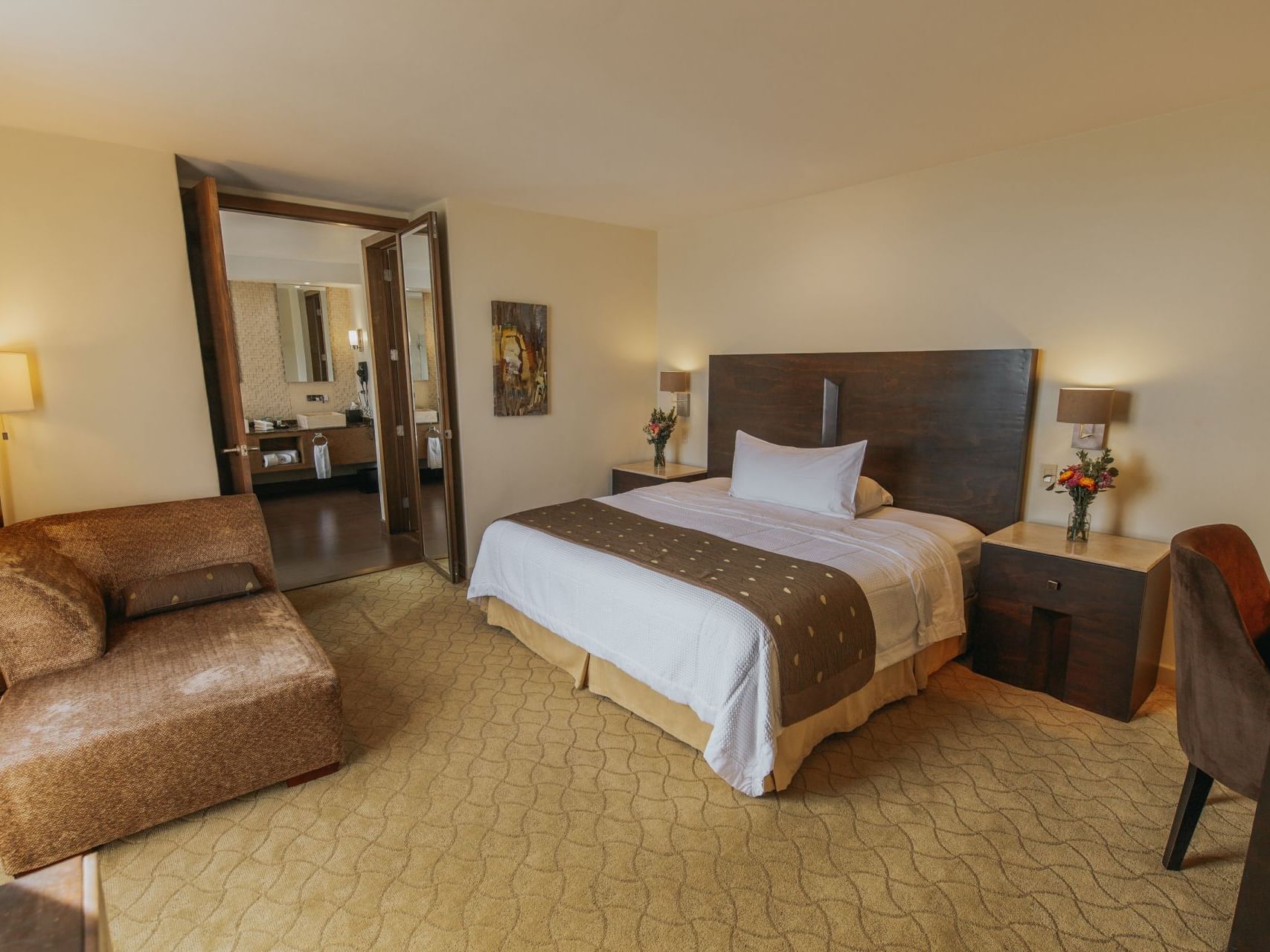Bedroom in Triple Presidential Suite at Hotel Coral y Marina