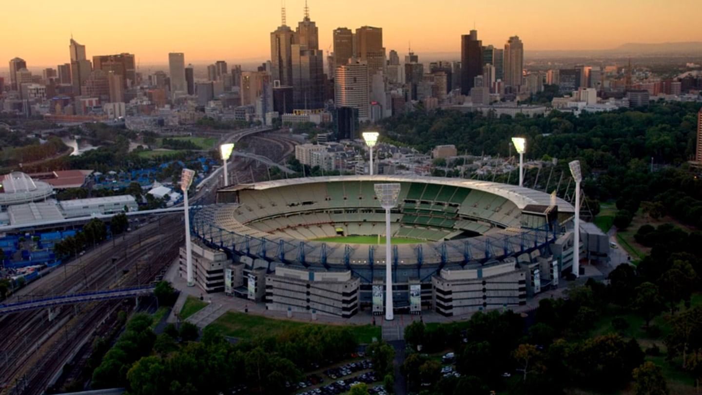 Exterior of stadium near Novotel Melbourne on Collins