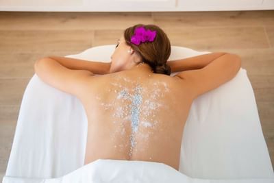 Woman getting a treatment in the spa at Retreat Costa Rica
