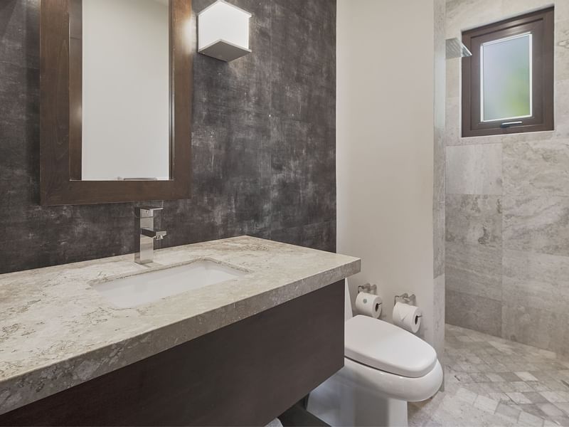 Bathroom Vanity in One Bedroom Residence at Live Aqua Resorts