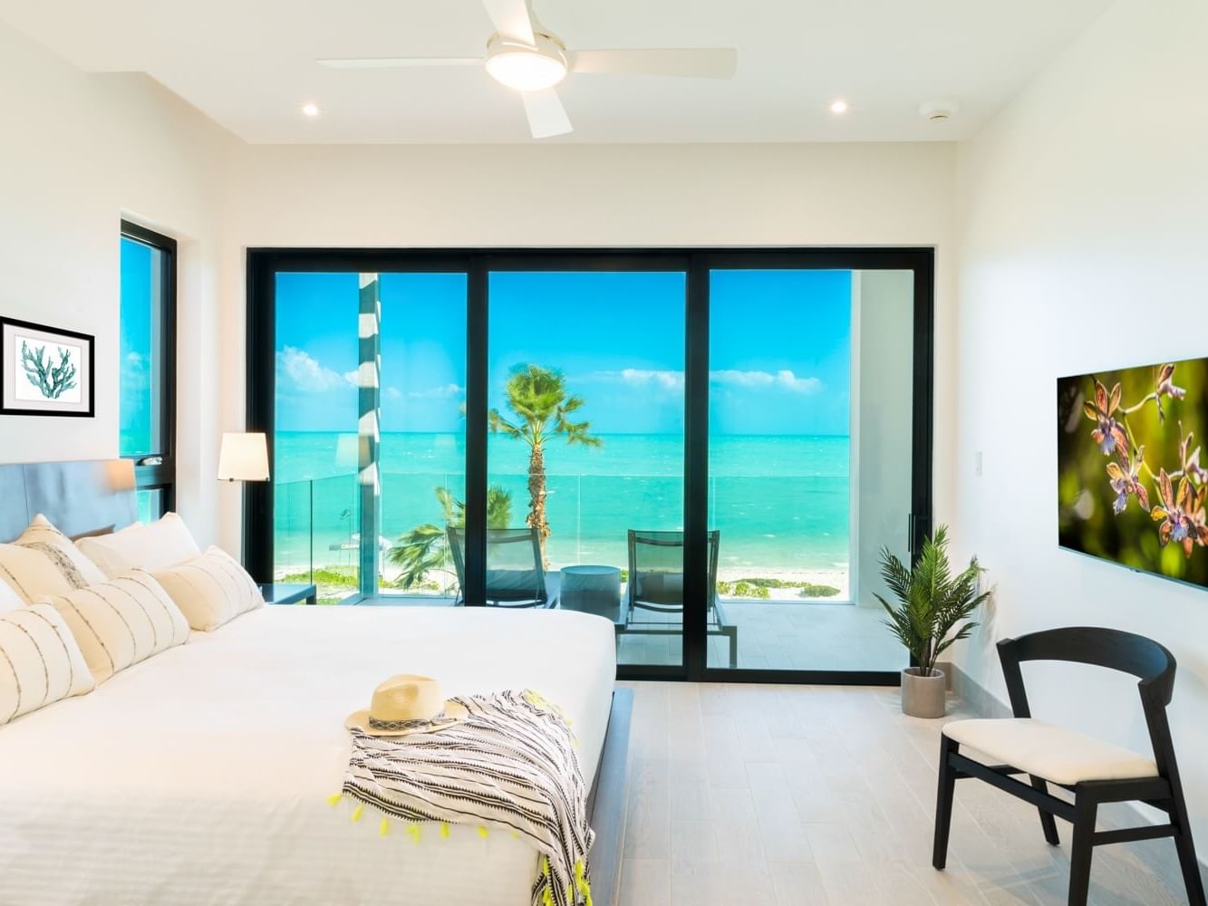 Bed in Two Bedroom Oceanfront Penthouse, H2O Life Style Resort