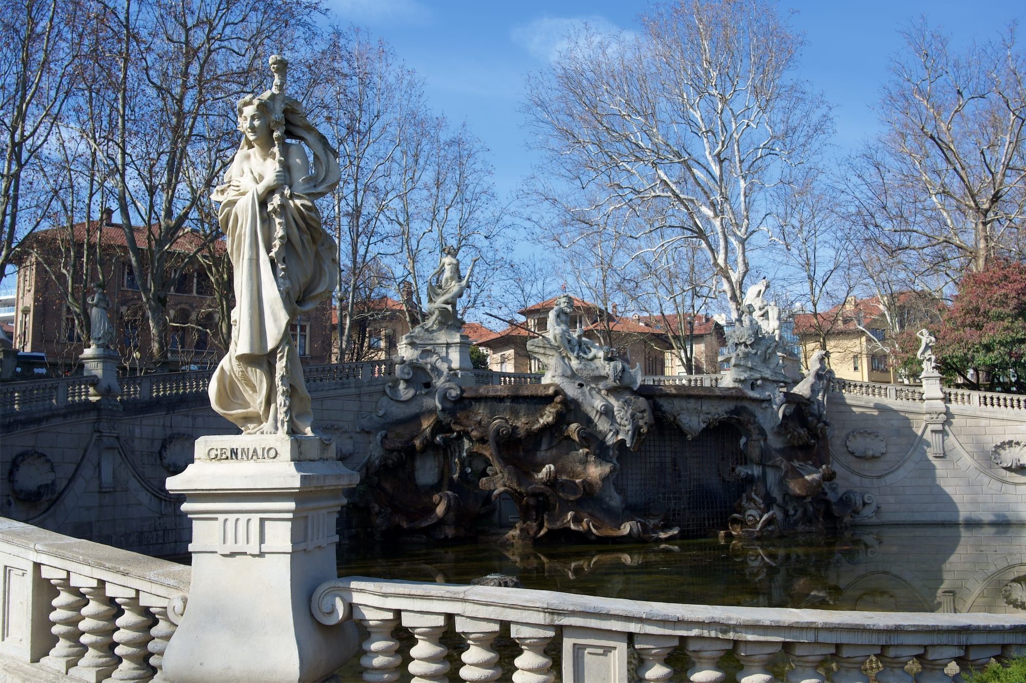 Fountain of 12 months - Turin: an itinerary between elegance and sweetness
