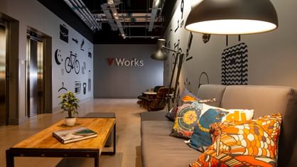 Waiting & lounge area in VWorks at Village Hotels