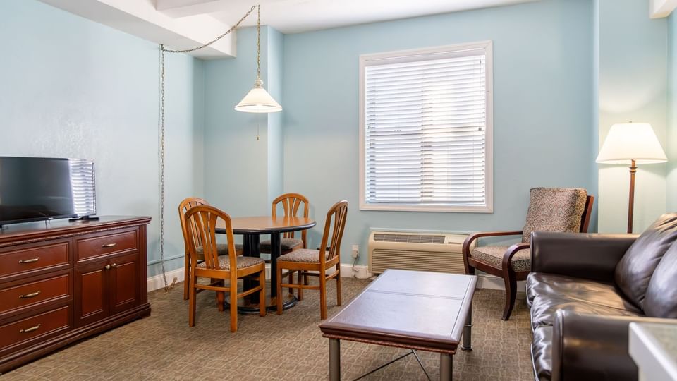 Living Area of One-Bedroom Suite at Brigantine Beach