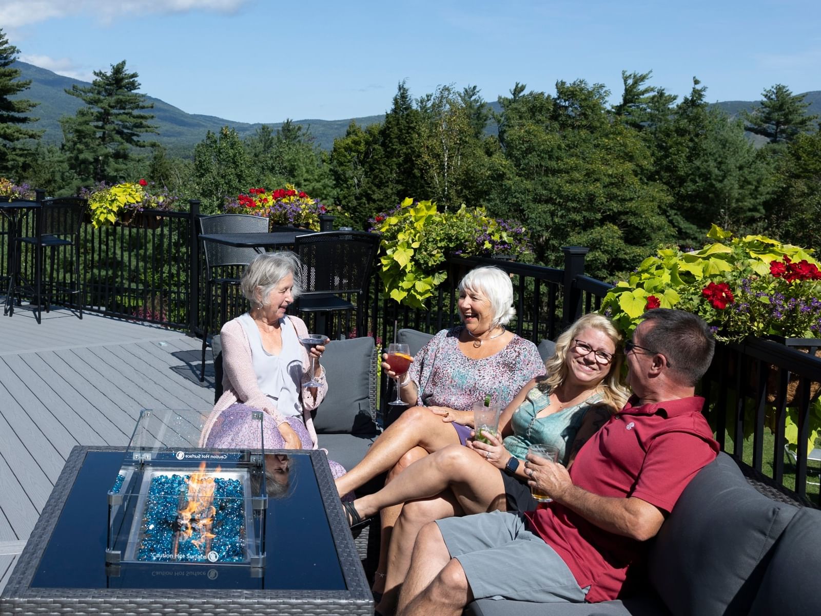 Outdoor terrace seating 