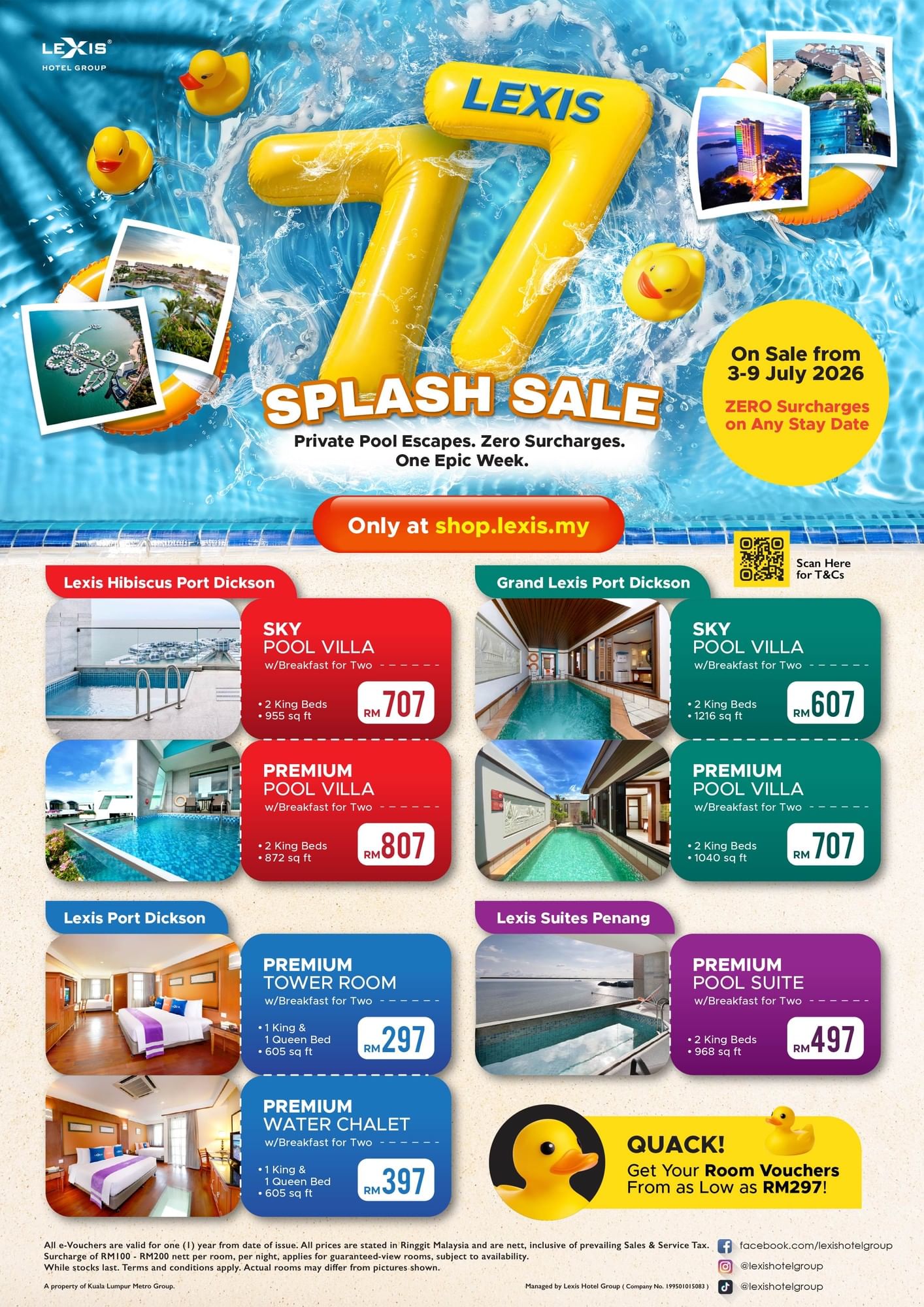 Promotion for Lexis 7.7 Splash Sale (3 – 9 July 2026)