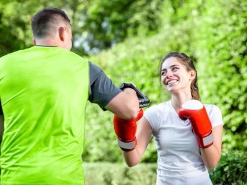 Closeup on a trainee and a cough at Grand Coloane Resort