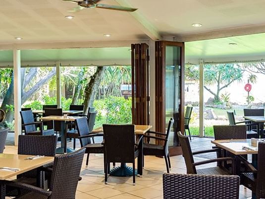 Interior of Shearwater Restaurant at Heron Island Resort