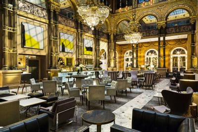 Interior of Le Grand Salon Dining area at Hilton Paris Opera