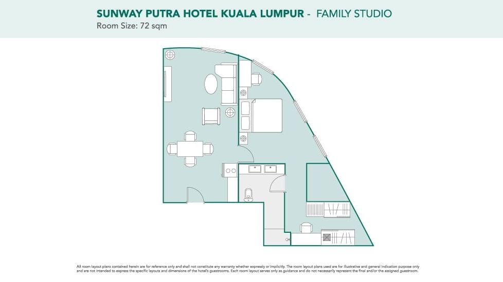 Lounge chair by the king bed in Club City View King at Sunway Hotel Hanoi